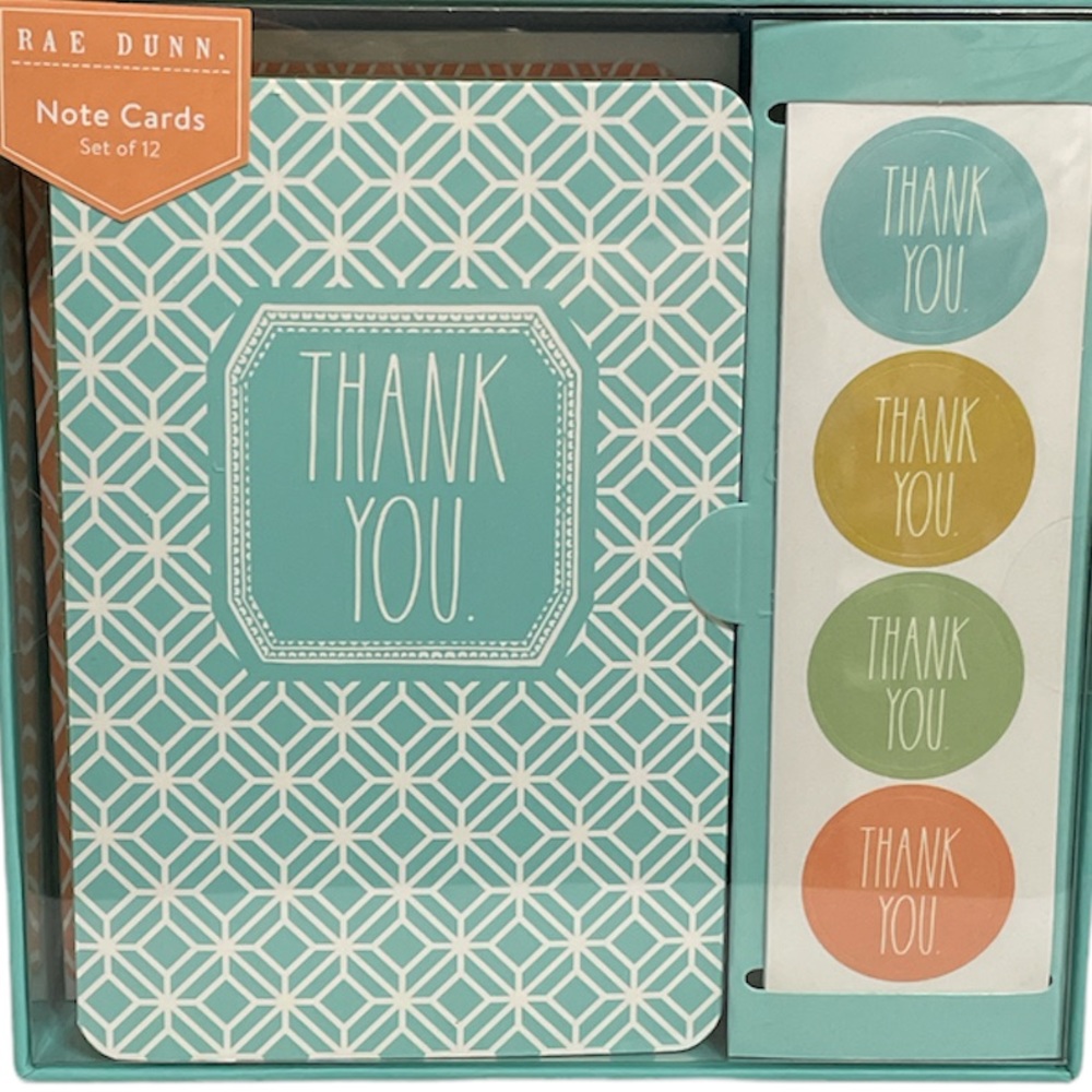 NEW Rae Dunn THANK YOU Notecard Set - Picture 5 of 6